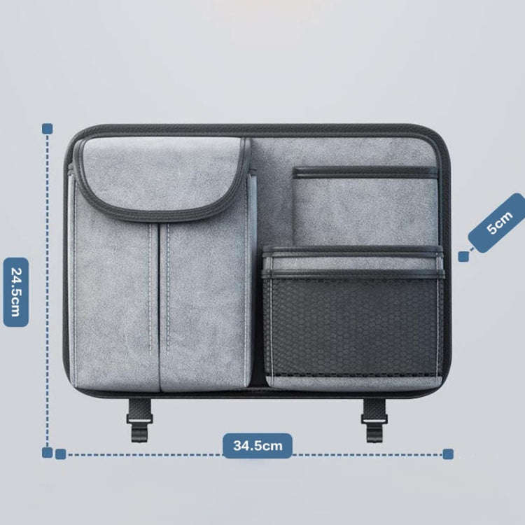 Car Seat Back Organizer Multifunctional Storage Bag Decorative Products(Gray)