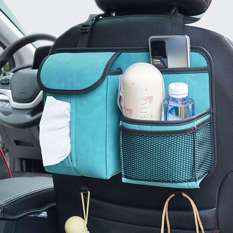 Car Seat Back Organizer Multifunctional Storage Bag Decorative Products(Gray)