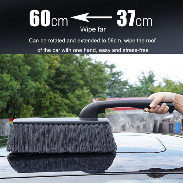 SHINY Car Dusting Duster Car Mop Soft Brush Car Wash Snow Sweeping Tool(With Storage Box)