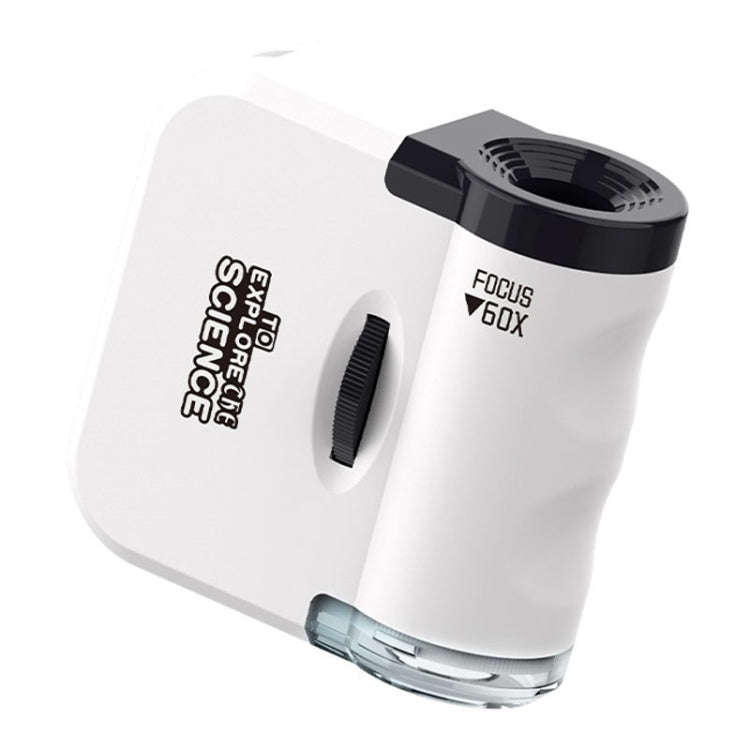 60x Portable Mini Microscope Pendant With LED Lights Outdoor Exploration Observation Fun Kids Toy...