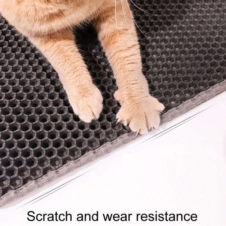 45 x 30cm Filtering And Splash-Proof Litter Mat Pet Double Layer EVA Bedding Pads(Gray)