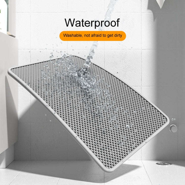 45 x 30cm Filtering And Splash-Proof Litter Mat Pet Double Layer EVA Bedding Pads(Gray)