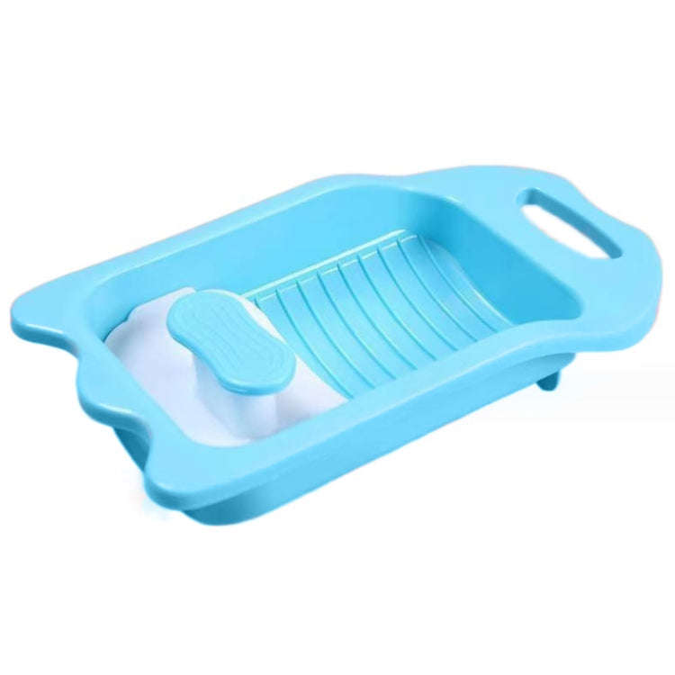 Hand-operated Socks Underwear Washing Board Manual Washboard(Blue)