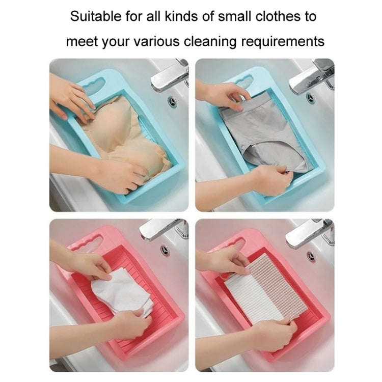 Hand-operated Socks Underwear Washing Board Manual Washboard(Blue)