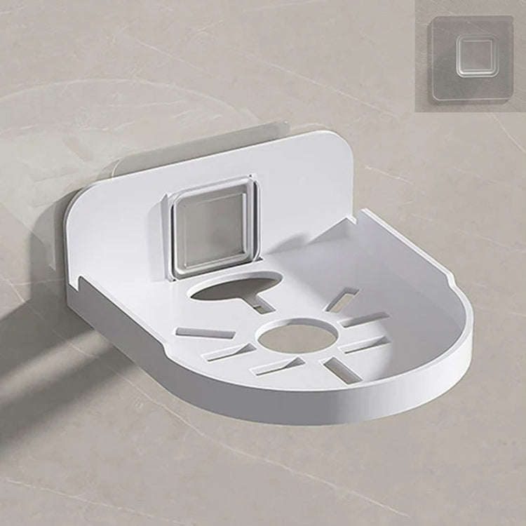 Traceless Wall Mounted Camera Bracket Home No-Punch Surveillance Rack Router Shelf(White)