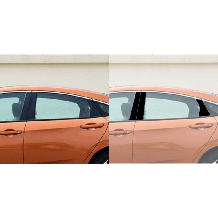 For 2016-2019 Honda Civic 6pcs /Set Universal B-Pillar Decorative Sticker For Left And Right Driv...