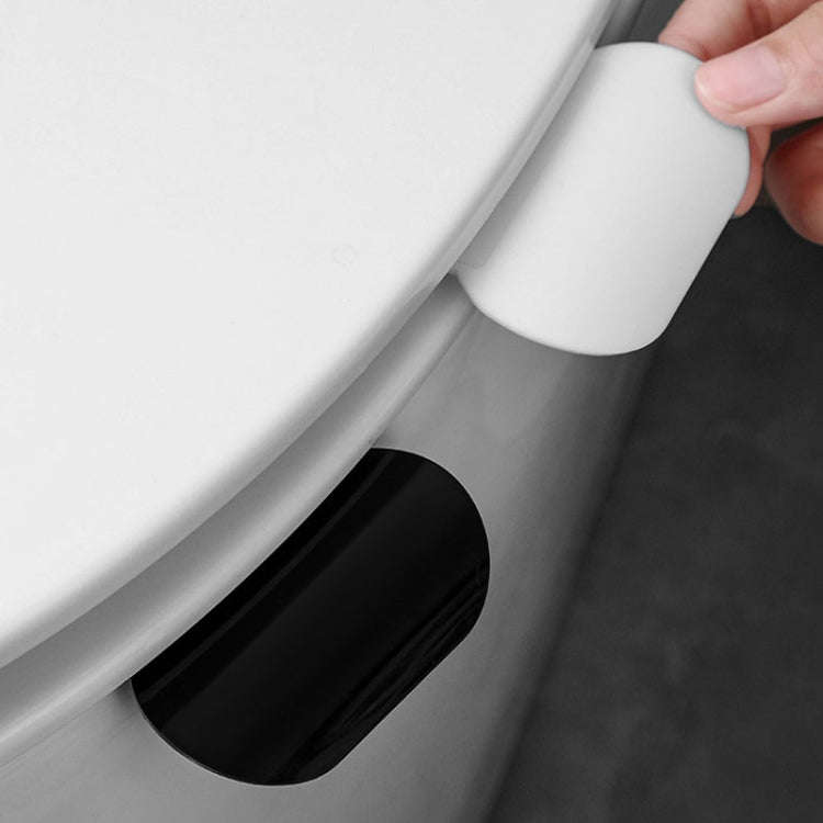 3pcs Anti Dirty Handle Toilet Lid Lifter Bathroom Bidet Seat Lifting Lid Kit(White)