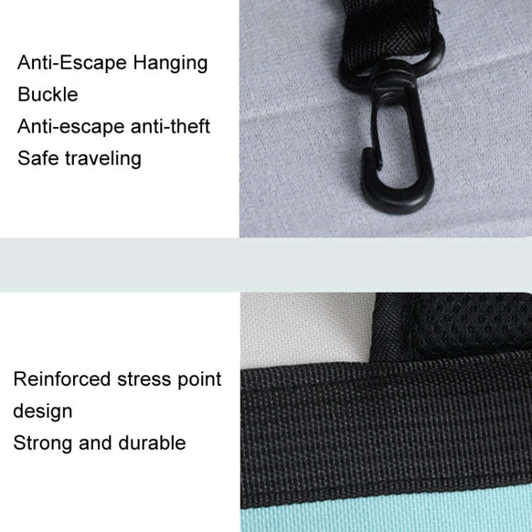 Breathable Square Cat Backpack Foldable Outdoor Portable Pet Bag(Model 4 Pink)