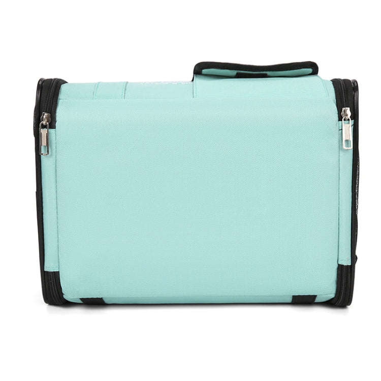 Simple Contrasting Pet Backpack Space Capsule Cat Bag Shoulder Dog Bag(Model 5 Green)