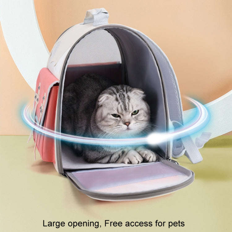 Outdoor Cat Backpack Large Capacity Breathable Pet Bag(Model 7 Green)