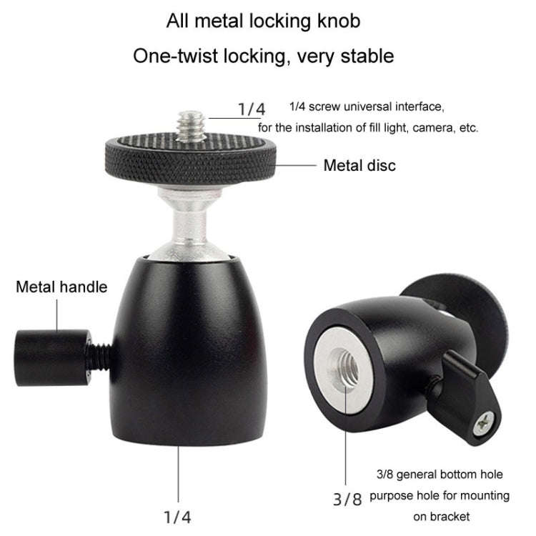 Q39 360 Degree Rotating Ball Tripod Projector Shooting Heads Accessories Cell Phone DSLR Camera H...