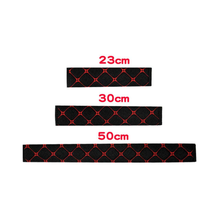 50cm Crown Carbon Fiber Car Leather Seat Belt Cover Shoulder Pads For Trucks