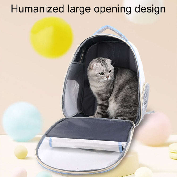 PU Pet Bag Cats And Dogs Outing Carrying Capsule Double Shoulder Backpacks(Model 6 Pink)