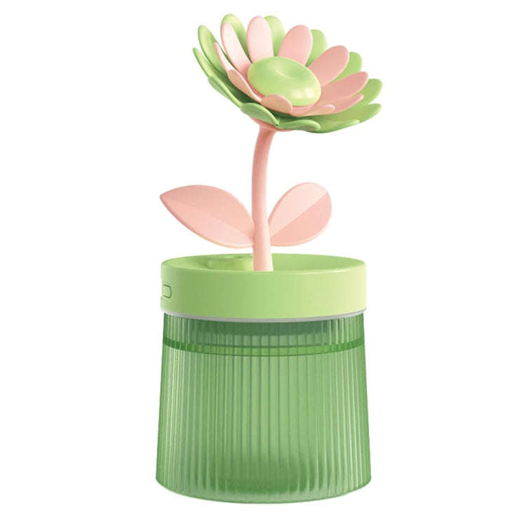 Flower Spray Hhydrating Colorful Atmosphere Light USB Aromatherapy Humidifier, Color: Sunflower G...