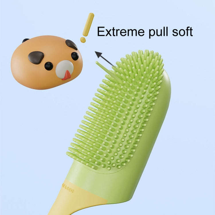 Pets Finger Toothbrush With Handle Dogs And Cats Oral Cleaning Tools(White)