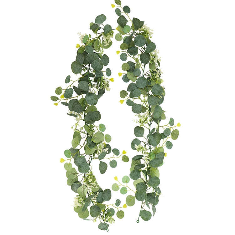 180cm Simulation Greenery Eucalyptus Ivy Leaf Rattan Hanging Fake Flower Decoration Rattan, Style...