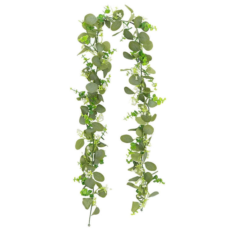 180cm Simulation Greenery Eucalyptus Ivy Leaf Rattan Hanging Fake Flower Decoration Rattan, Style...