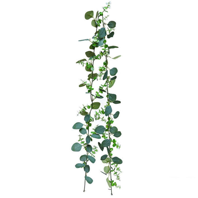 180cm Simulation Greenery Eucalyptus Ivy Leaf Rattan Hanging Fake Flower Decoration Rattan, Style...