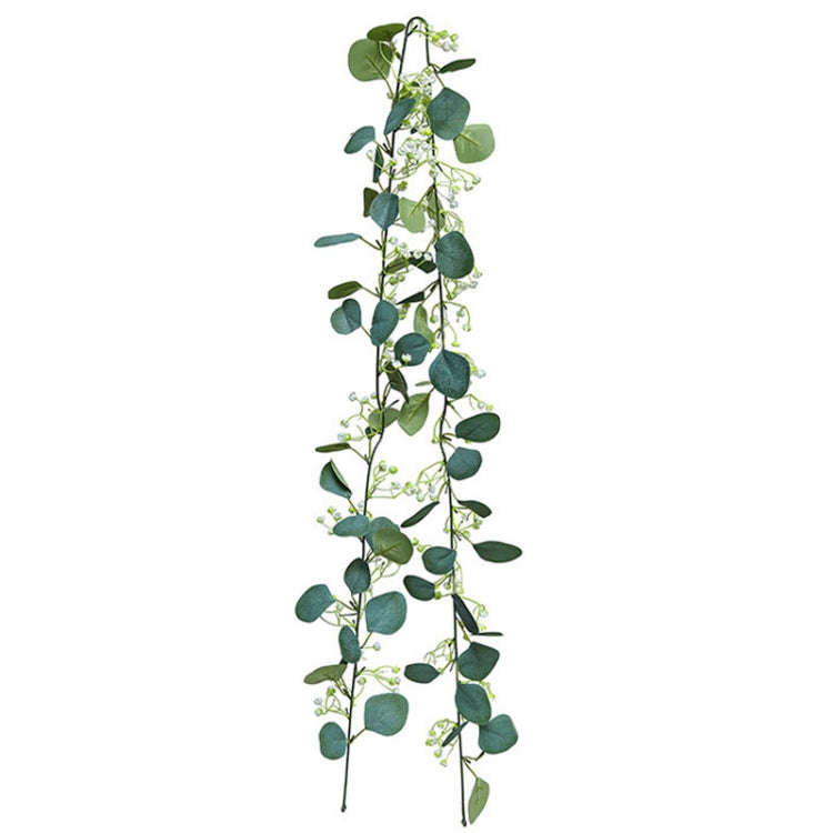 180cm Simulation Greenery Eucalyptus Ivy Leaf Rattan Hanging Fake Flower Decoration Rattan, Style...