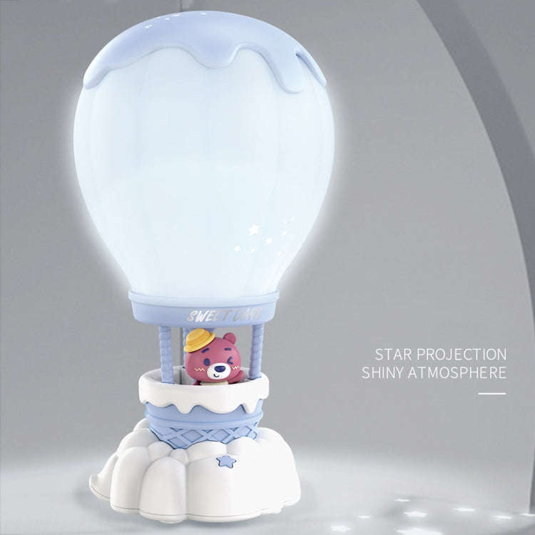 Cartoon Balloon Shape USB Charging Eye Protection LED Night Light Bedroom Reading Table Lamp, Col...