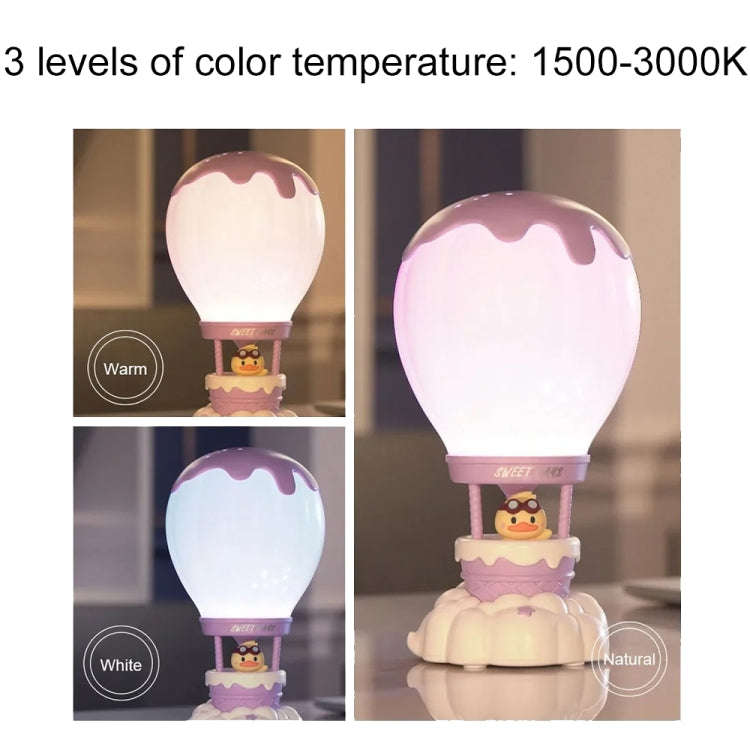Cartoon Balloon Shape USB Charging Eye Protection LED Night Light Bedroom Reading Table Lamp, Col...