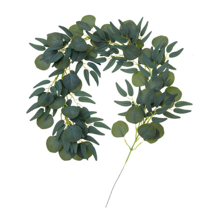Artificial Greenery Eucalyptus Leaf Vine Simulation Rattan Home Decoration, Style: 1m Eucalyptus+...