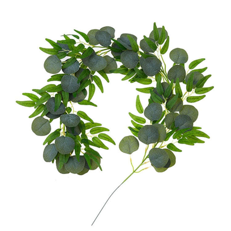 Artificial Greenery Eucalyptus Leaf Vine Simulation Rattan Home Decoration, Style: 1m Eucalyptus+...