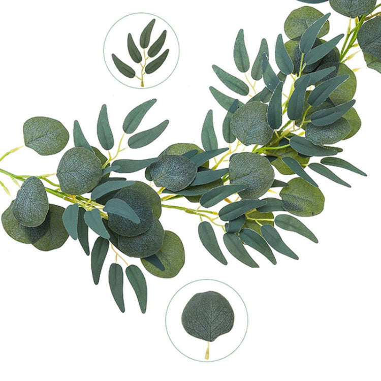 Artificial Greenery Eucalyptus Leaf Vine Simulation Rattan Home Decoration, Style: 1m Eucalyptus ...