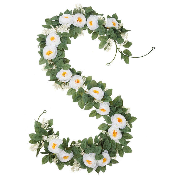 2pcs 2m Simulation Flower Rattan Party Decoration Forest Wedding Arrangement Artificial Rose Ratt...