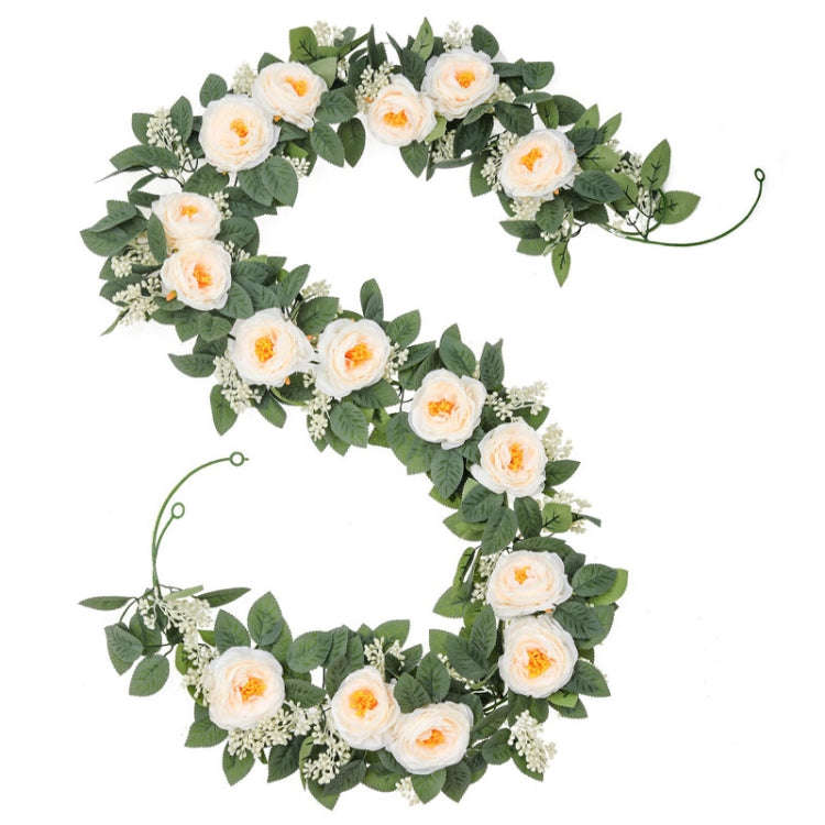 2pcs 2m Simulation Flower Rattan Party Decoration Forest Wedding Arrangement Artificial Rose Ratt...