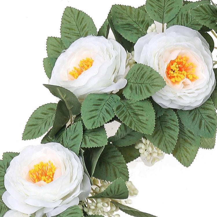 2pcs 2m Simulation Flower Rattan Party Decoration Forest Wedding Arrangement Artificial Rose Ratt...