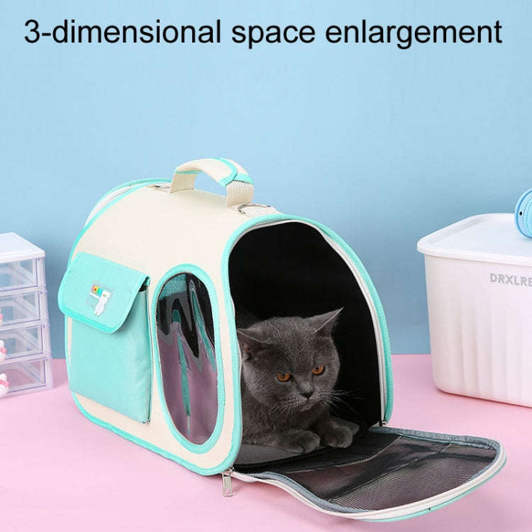 Crossbody Pet Bag Cast And Dogs Outdoor Carrying Portable Single Shoulder Bag(Purple)