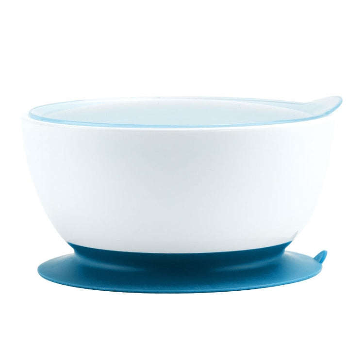 Infant Complementary Food Bowl With Lid Baby Feeding Tableware Suction Cup Bowl(Blue)