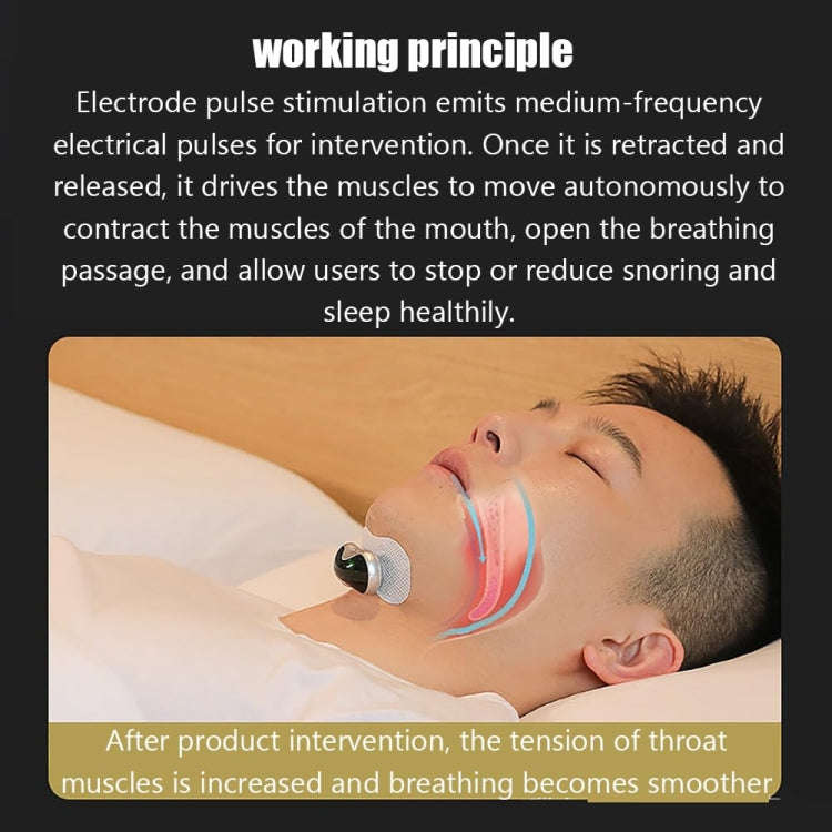QC1003 TENS+EMA Mini Smart Magnetic Charging Anti-snoring Device(Grey)