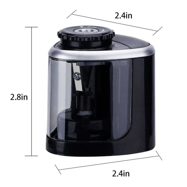 TENWIN Electrical Pencil Sharpener Student Stationery Semi-Automatic Sharpeners Battery Model(Pink)
