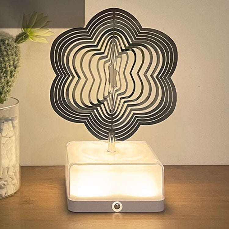 16 Colors 3D Rotating Bedside Lamp Night Light LED Rechargeable Ambient Light Decorative Ornament...