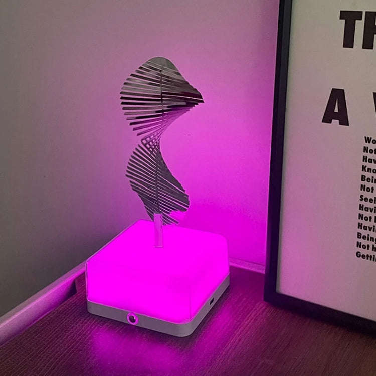 16 Colors 3D Rotating Bedside Lamp Night Light LED Rechargeable Ambient Light Decorative Ornament...