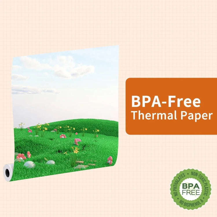 Phomemo 4rolls /Box Letter Writing Quick-Drying Thermal Paper 10-Year Long-Lasting For M832 / M83...