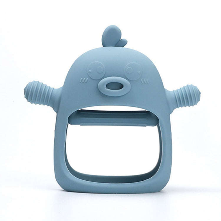 Cute Ducks Teething Toys Baby Infant Teething Pacifying Silicone Toothpick(Blue)