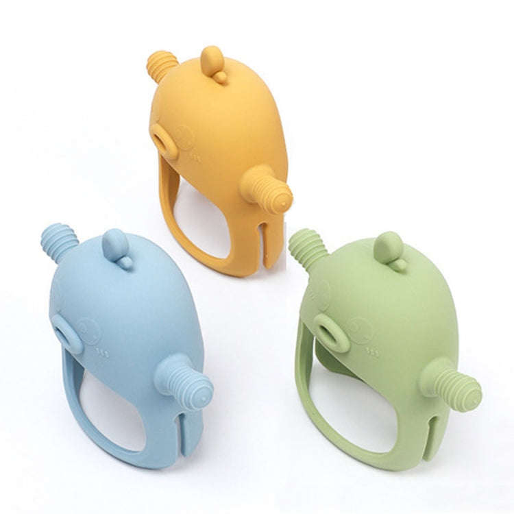 Cute Ducks Teething Toys Baby Infant Teething Pacifying Silicone Toothpick(Blue)