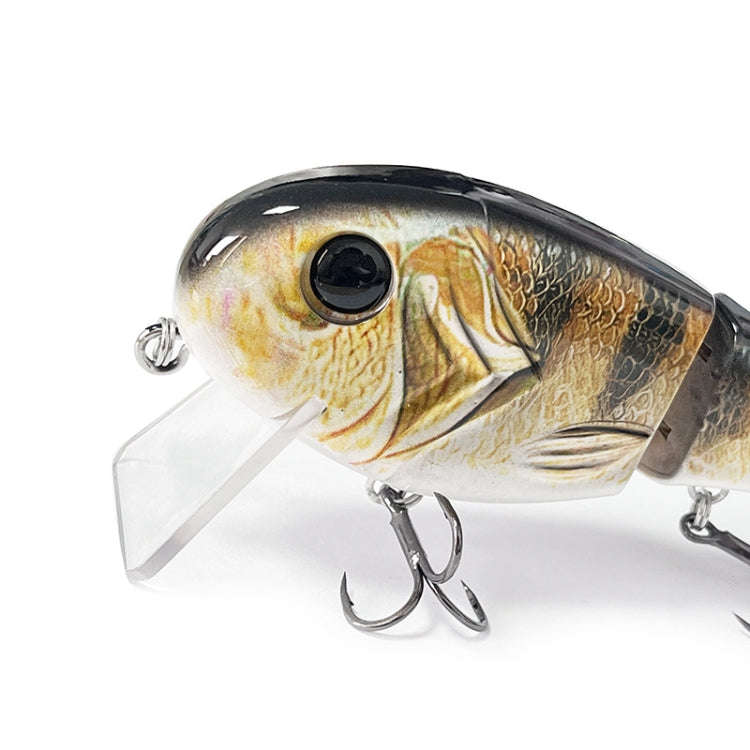 With Tongue Plate 3 Section Bionic Fish Lua Sea Fishing Freshwater Universal Floating Fake Bait(L...