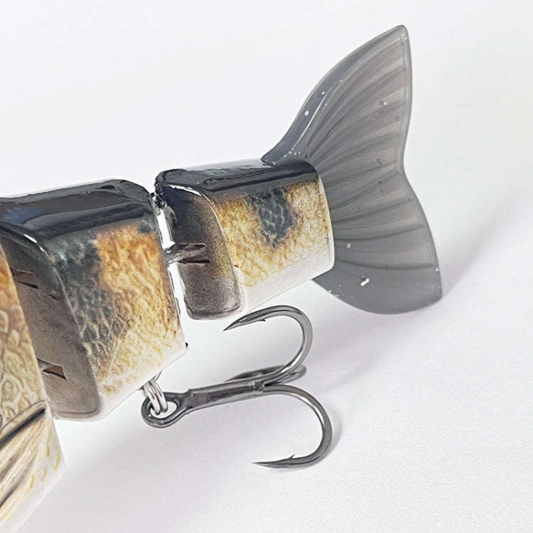 With Tongue Plate 3 Section Bionic Fish Lua Sea Fishing Freshwater Universal Floating Fake Bait(L...