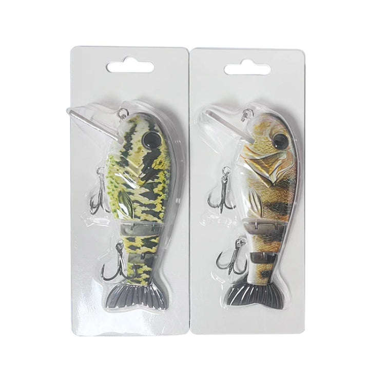 With Tongue Plate 3 Section Bionic Fish Lua Sea Fishing Freshwater Universal Floating Fake Bait(L...