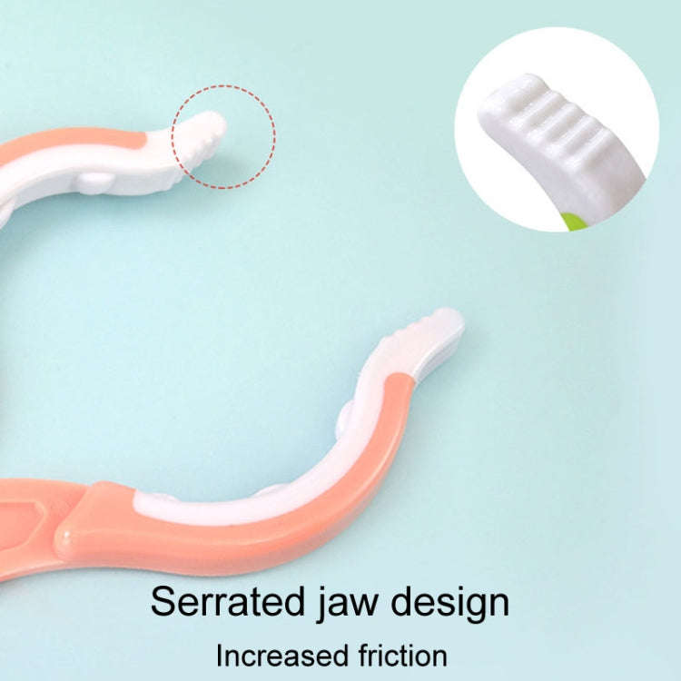 Multifunctional Heat Resistant Bottle Clip Baby Anti-Slip Removable Pacifier Clamp(Green)