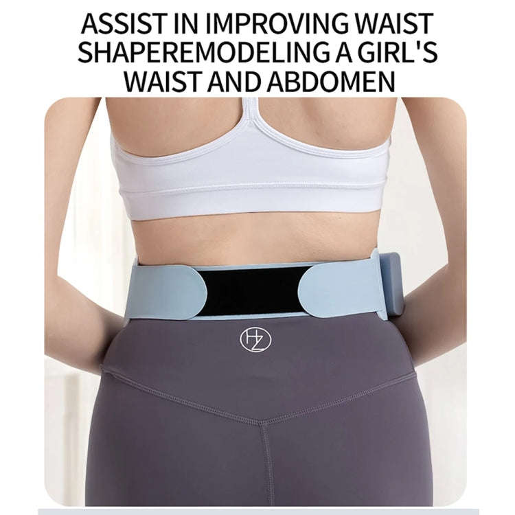 EMS Abdominal Fitness Device Slimming Waist Period Pain Relieve Massager(Lake Blue)