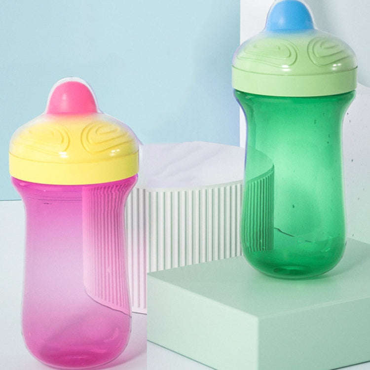 300ml Baby Learning Drinking Mug Children Portable Large Capacity Water Bottles(Pink)