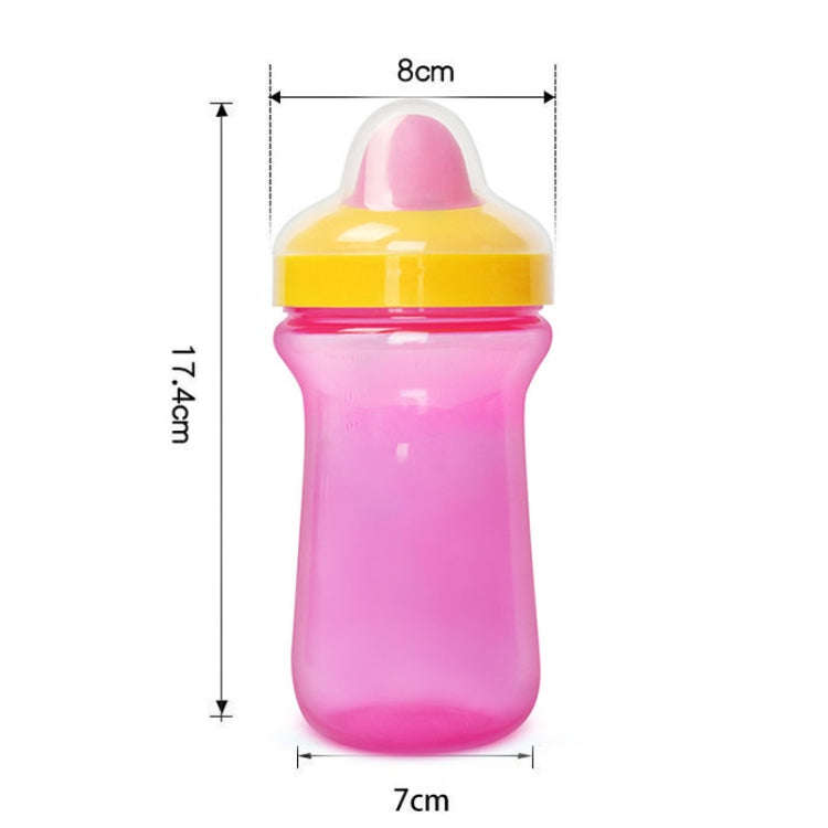 300ml Baby Learning Drinking Mug Children Portable Large Capacity Water Bottles(Green)