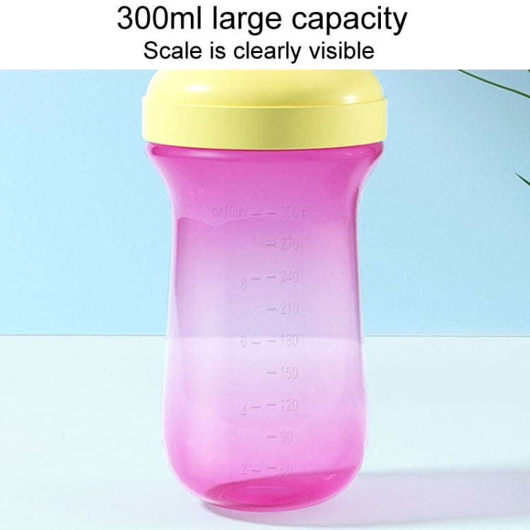 300ml Baby Learning Drinking Mug Children Portable Large Capacity Water Bottles(Green)