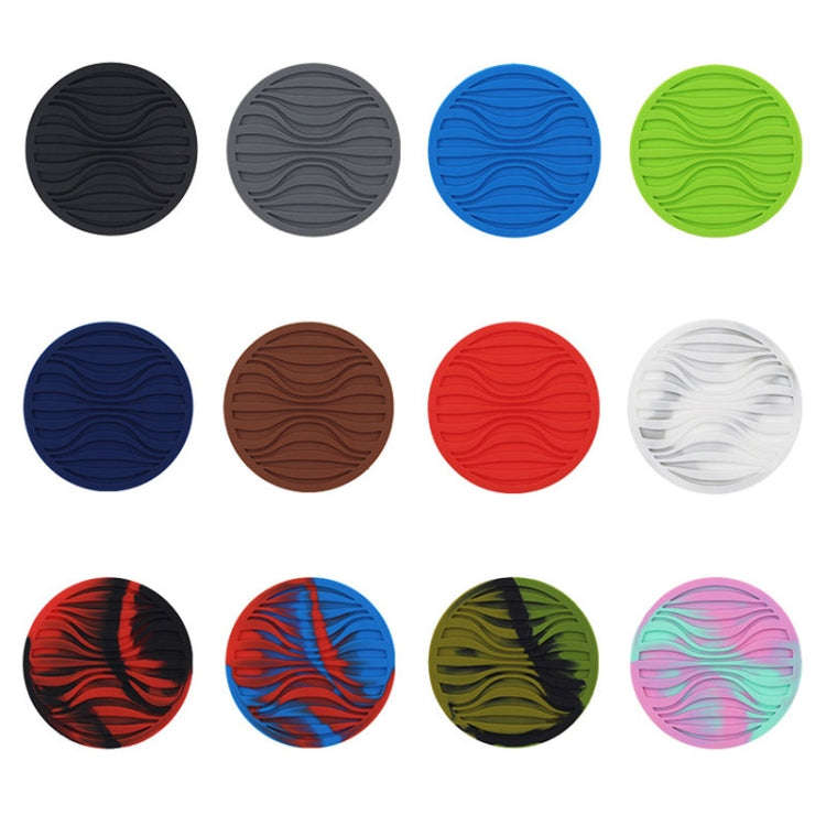 10x0.5cm Round Silicone Coaster Non-Slip Wave Mug Heat Insulation Cushion Drainage Coffee And Tea...