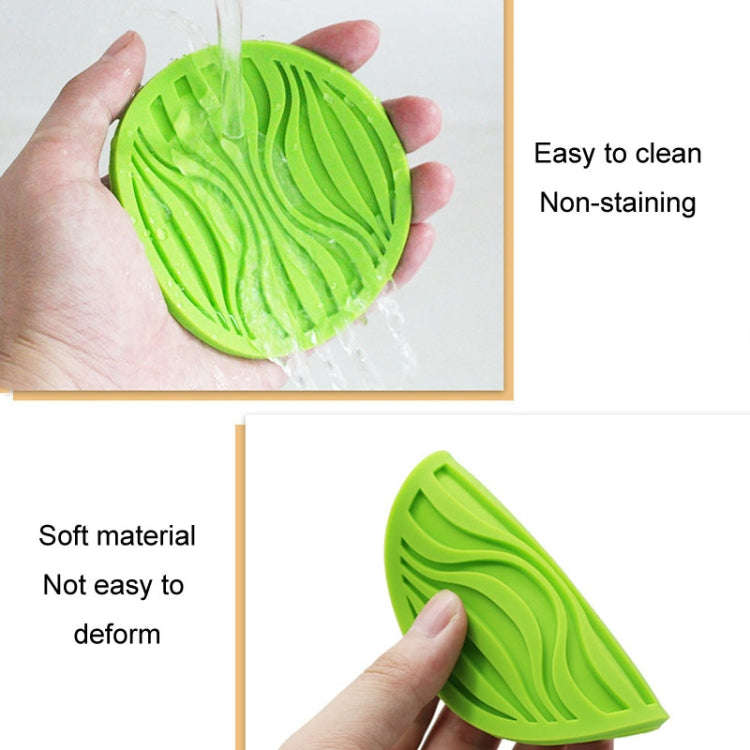 10x0.5cm Round Silicone Coaster Non-Slip Wave Mug Heat Insulation Cushion Drainage Coffee And Tea...